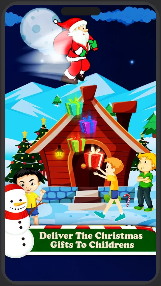 Christmas Game Flying Santa
