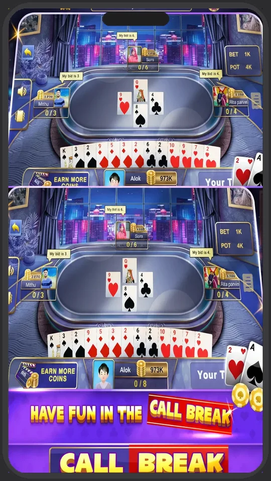 Card King: Callbreak Hazari 29