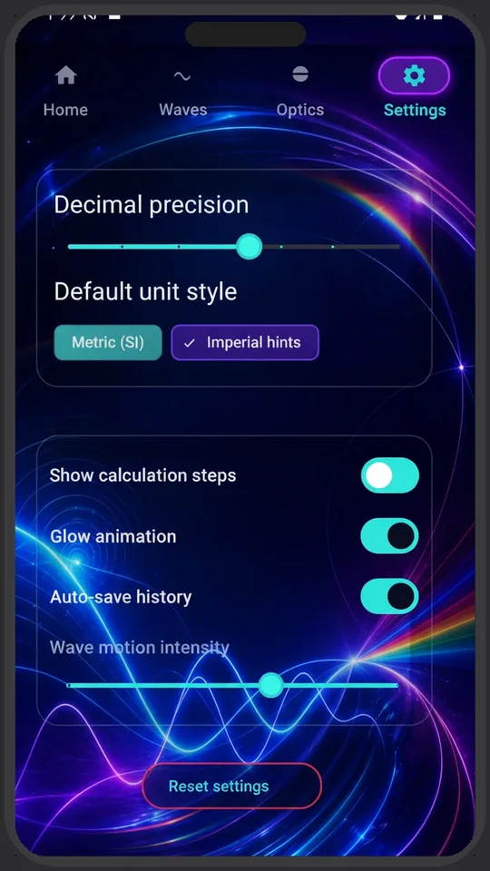 Waves & Optics Helper