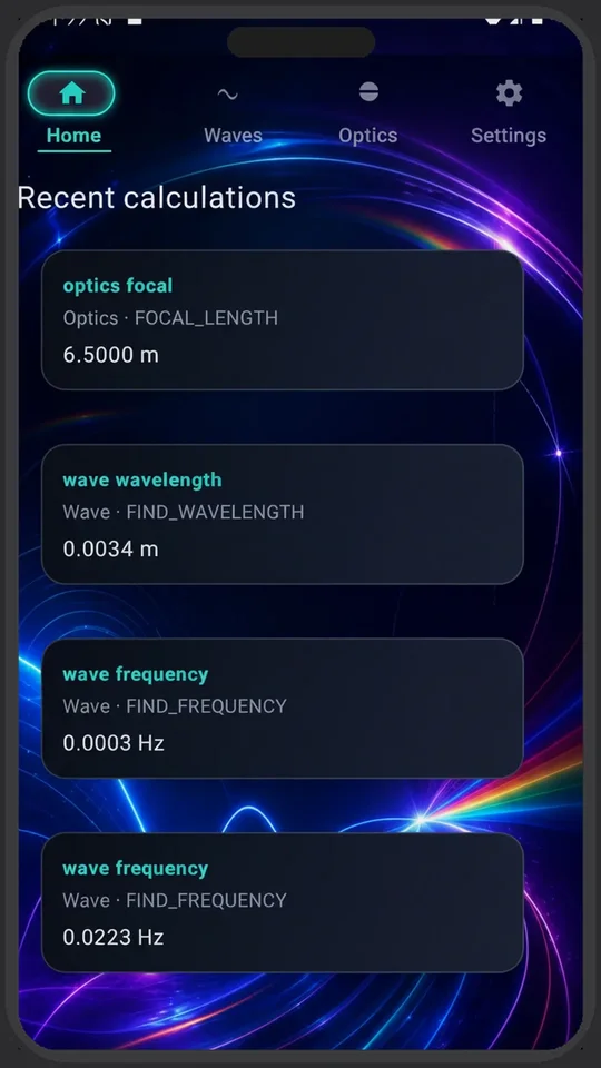 Waves & Optics Helper